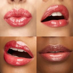 pearly amaryllis red on lips