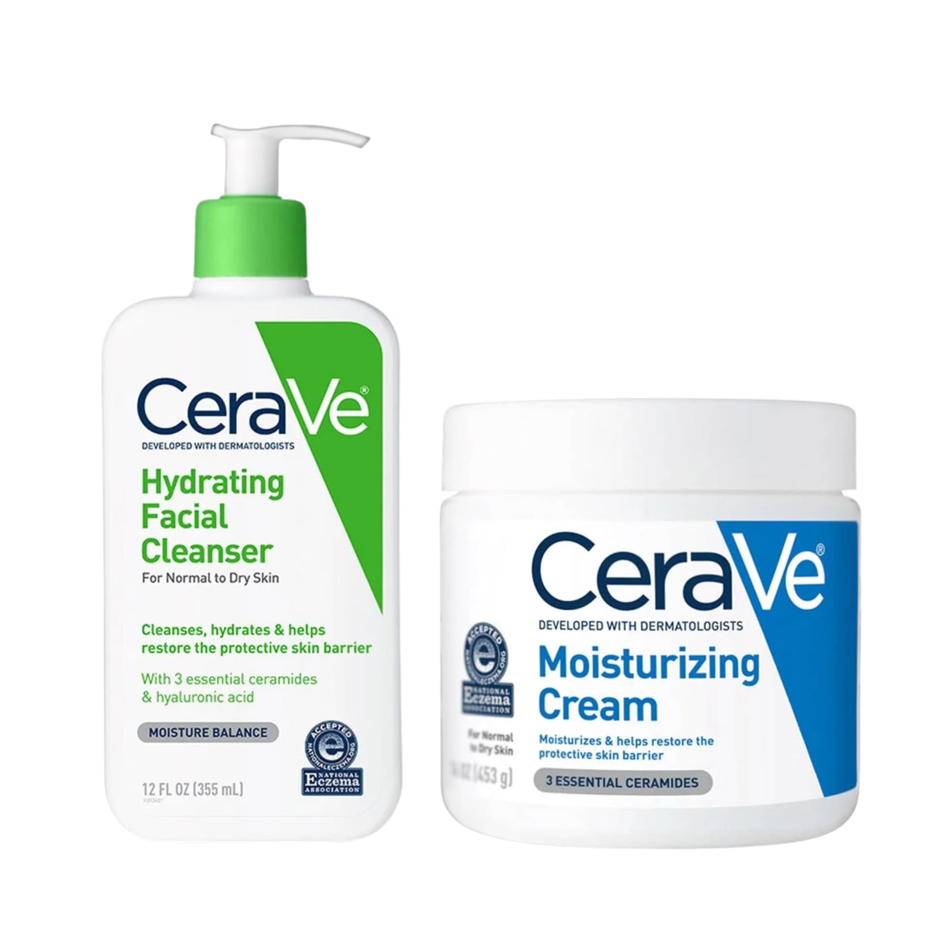 CeraVe Hydrating Cleanser and Moisturizing Cream Bundle