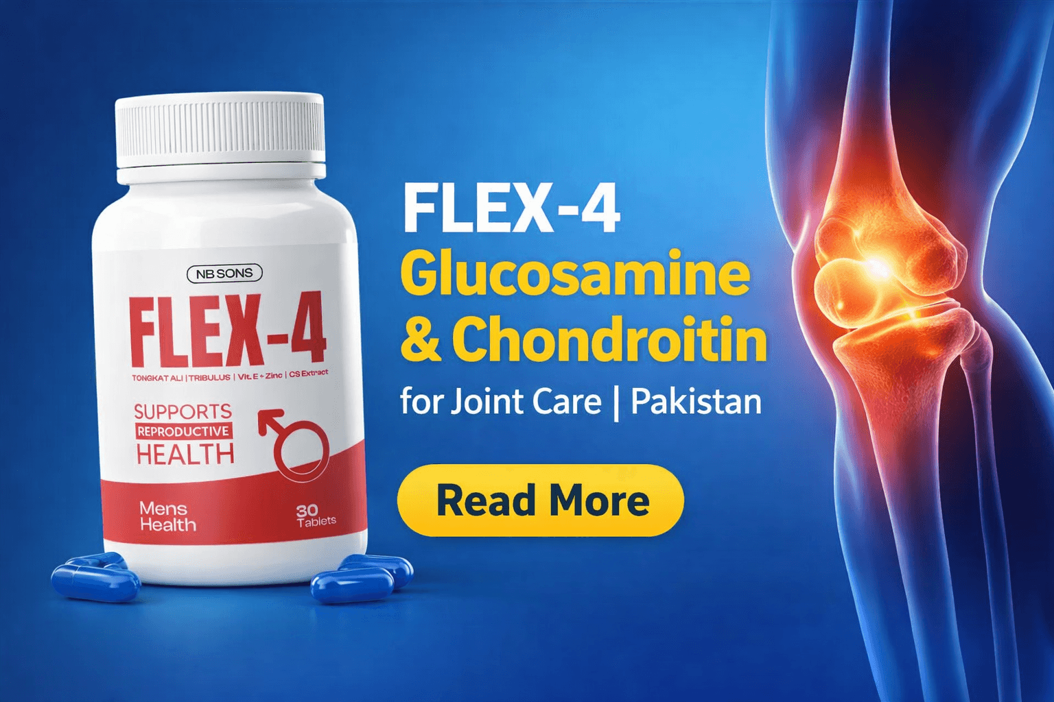 Flex-4 – Glucosamine & Chondroitin for Joint Care | Pakistan