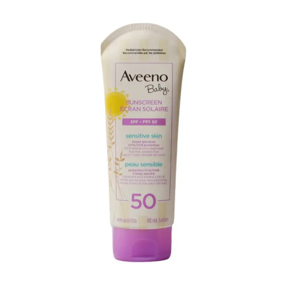 Aveeno Baby Sensitive Skin Mineral Sunscreen SPF 50 88ml