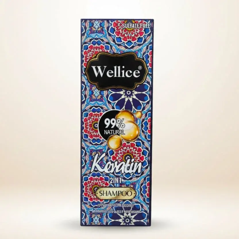 Wellice Keratin 2 in 1 Sulfate Free Shampoo 500ml