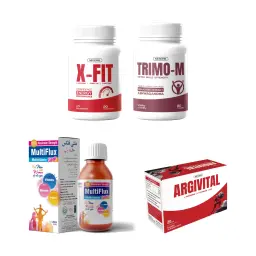 Men's Vitality & Performance Combo: X-Fit, Trimo-M, Multiflux and Argivital