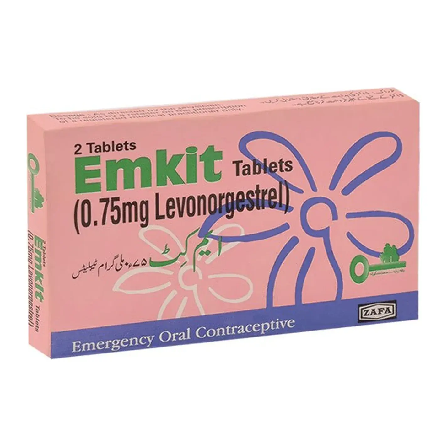 Zafa Emkit Emergency Contraceptive Pills (2 Tablets)