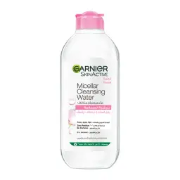 Garnier SkinActive Micellar Cleansing Water 400ml bottle with pink cap