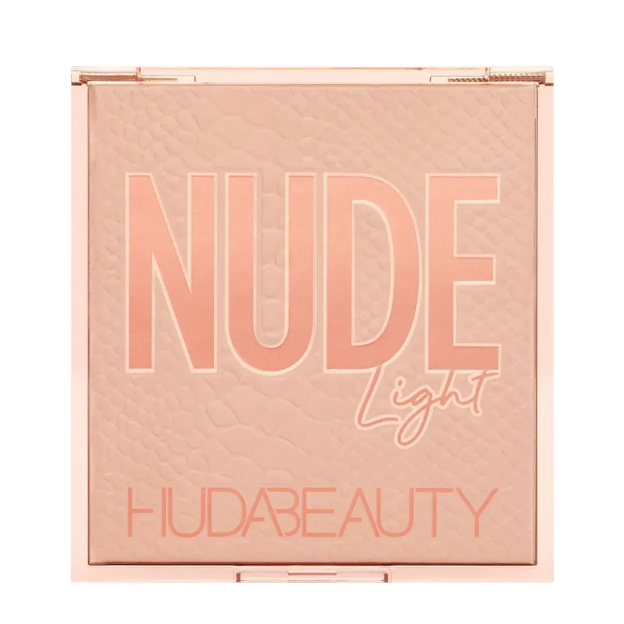 Huda Beauty Nude Obsessions Eyeshadow Palette in Nude Light, closed lid
