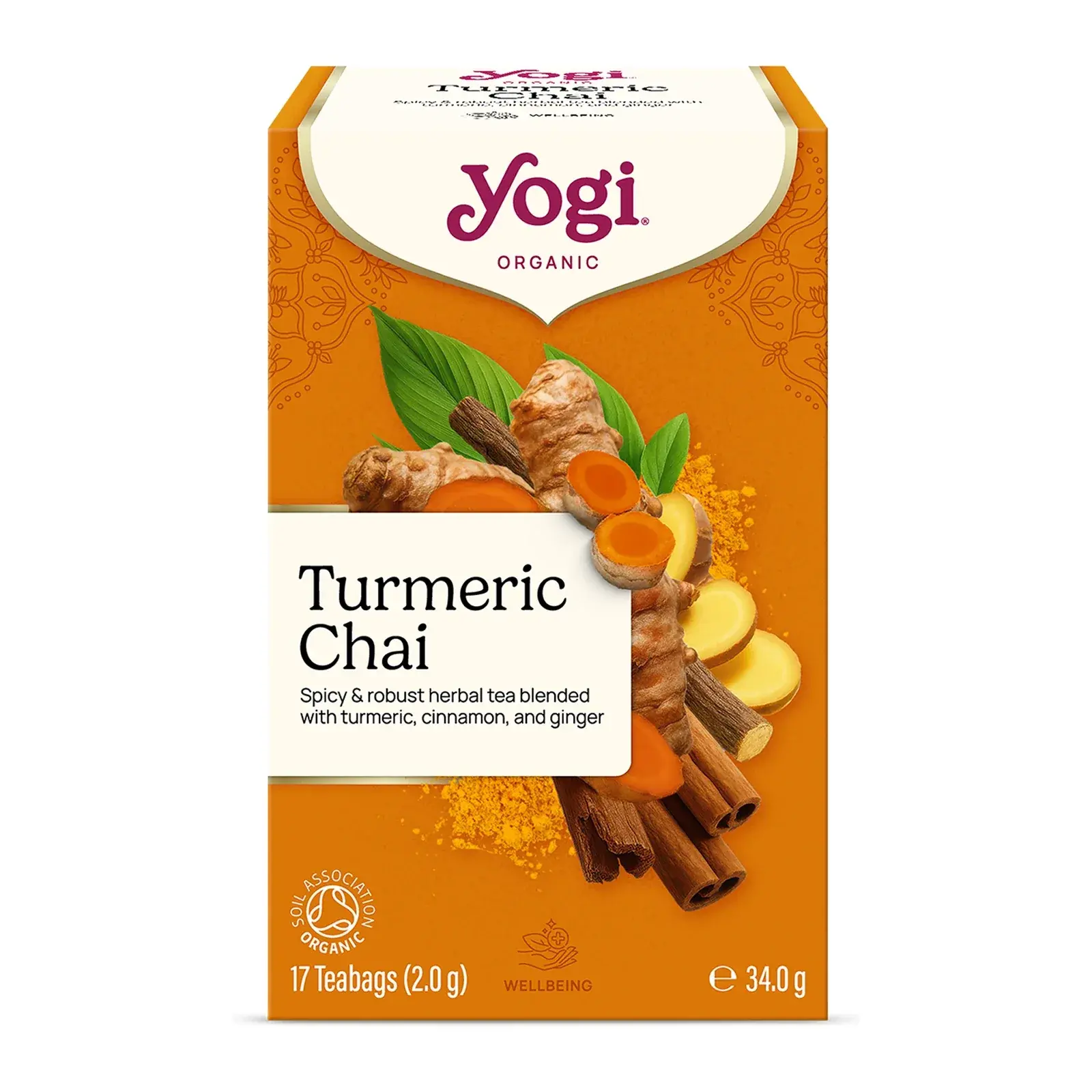 Yogi Tea Organic Turmeric Chai 17 Tea Bags 34g