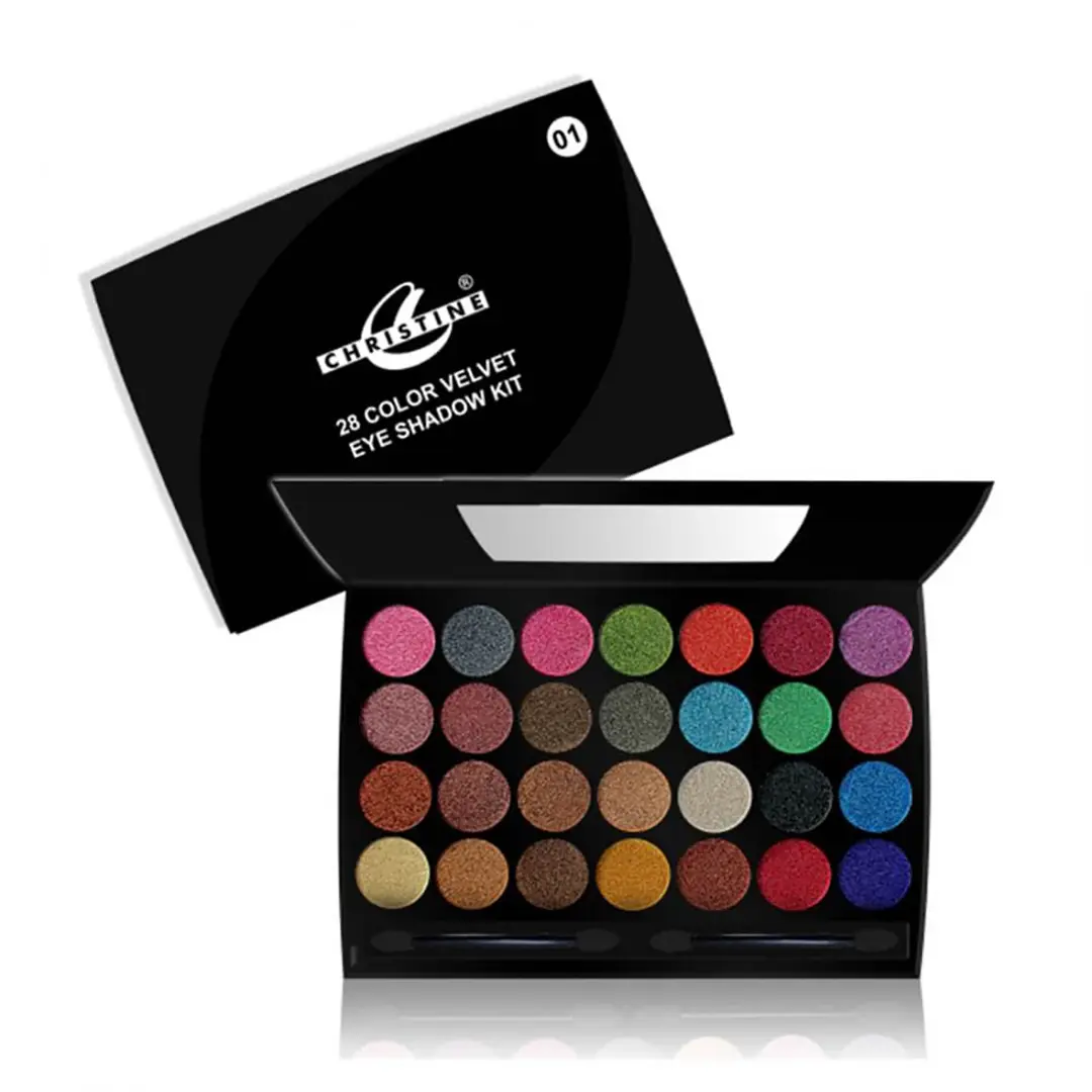 Christine Velvet Eyeshadow Palette - 28 Colors