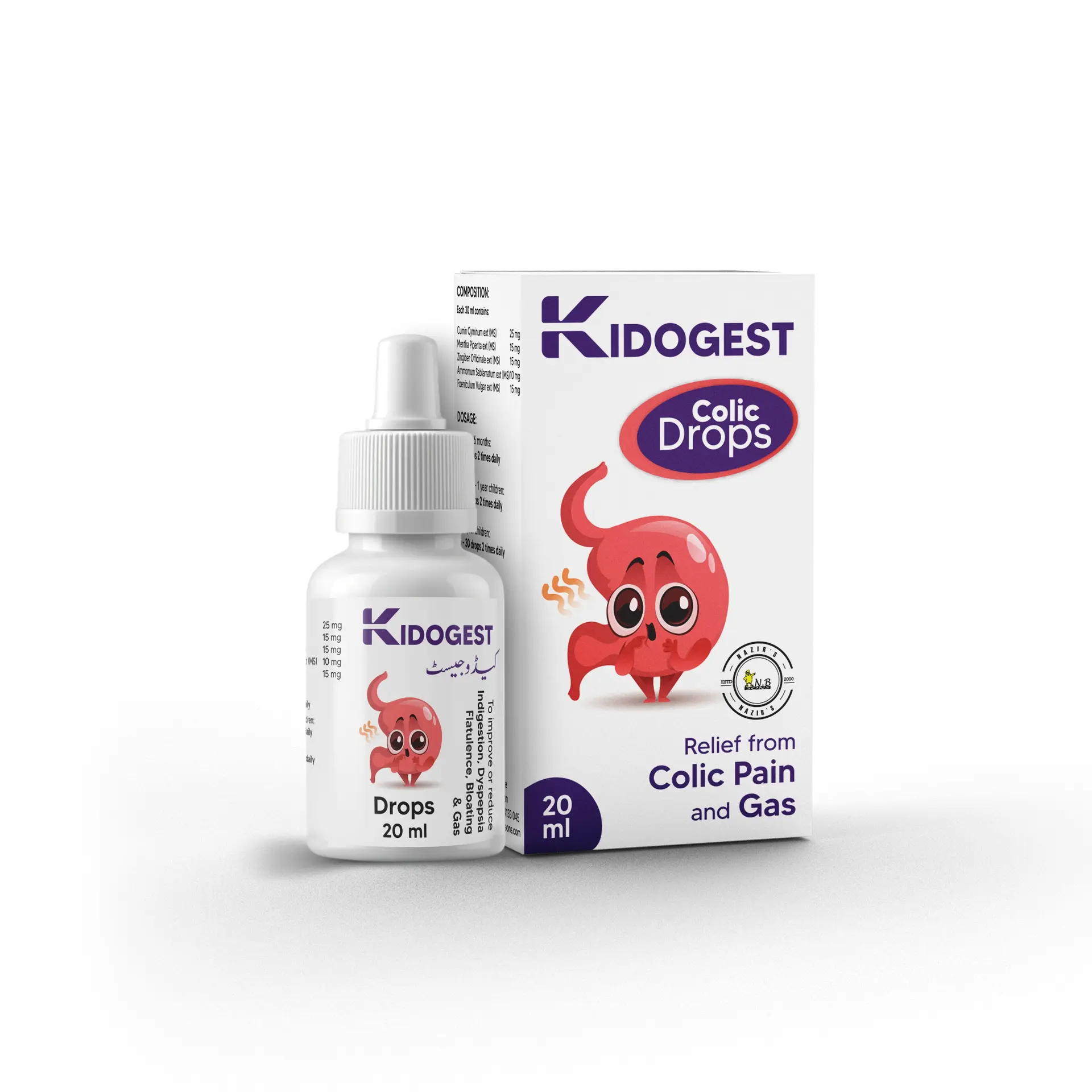 Kidogest Herbal Colic Drops for Babies