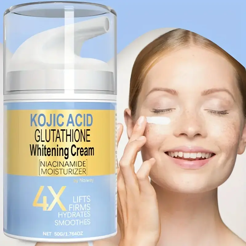Yellow Pink Anti-Melasma Cream with Kojic Acid and Glutathione
