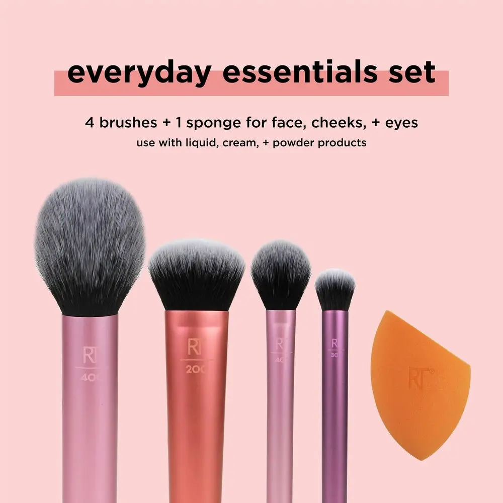 Real Techniques Everyday Essentials Brush & Sponge Set