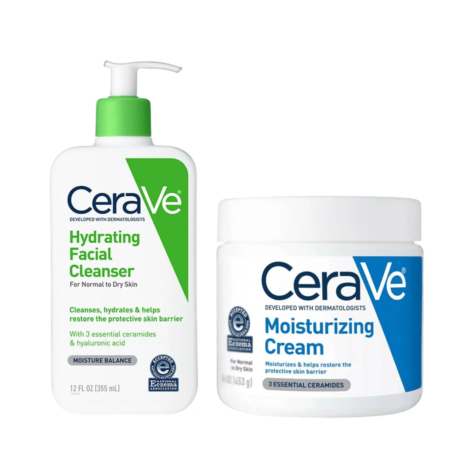 CeraVe Hydrating Cleanser and Moisturizing Cream Bundle