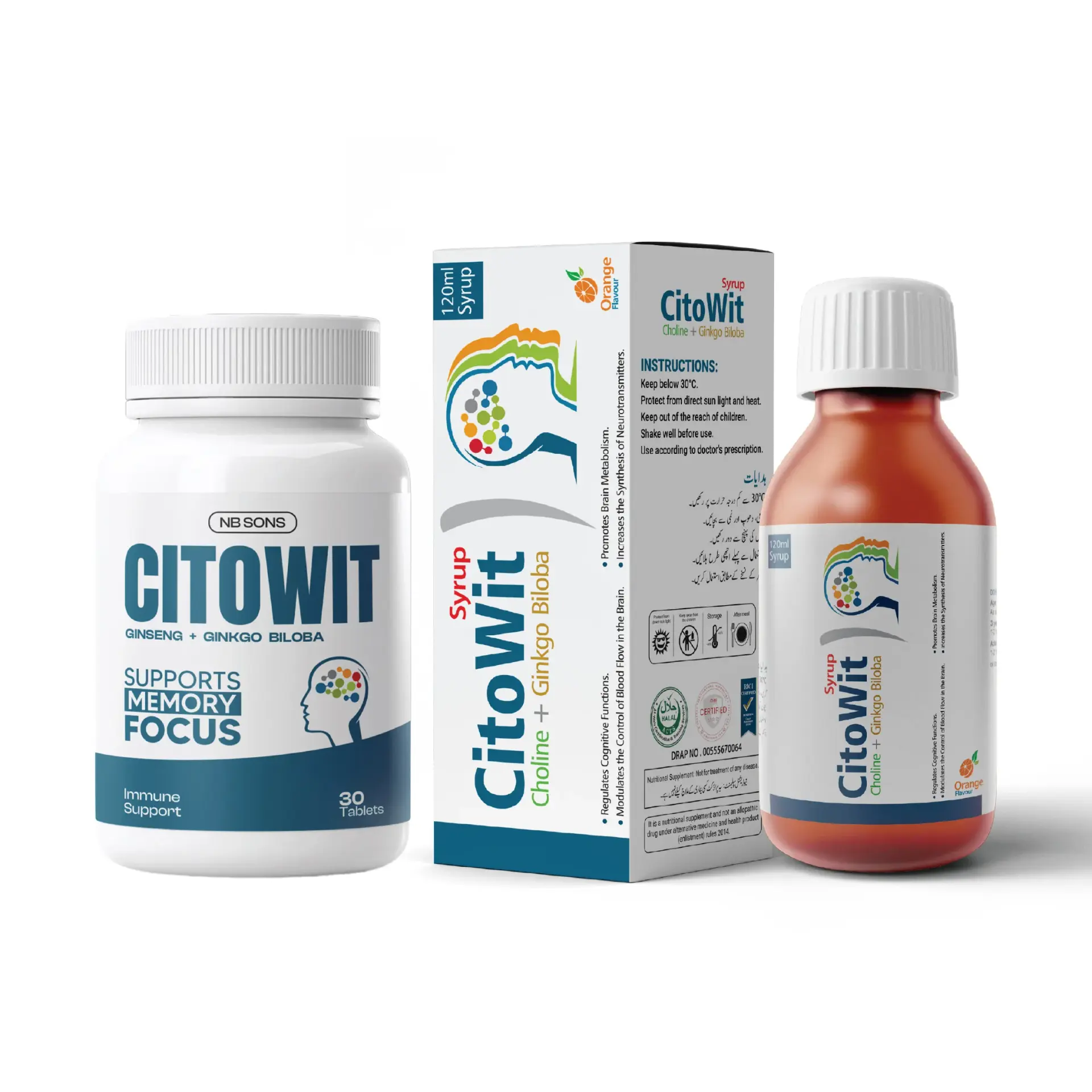 NB Sons Citowit Ginkgo & Ginseng Brain Supplement