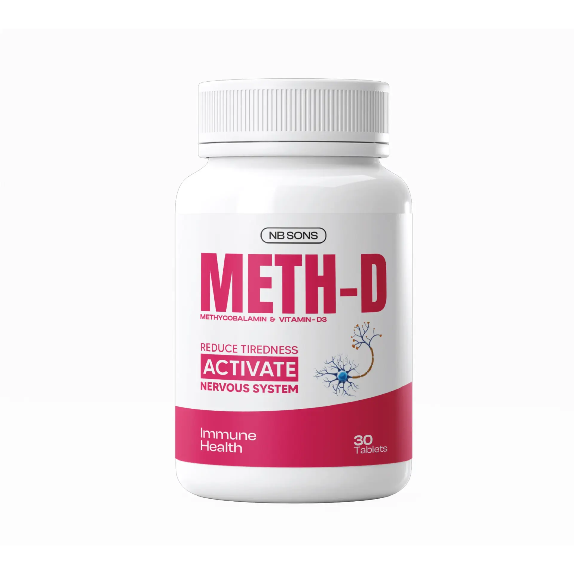 NB Sons Meth-D Vitamin B12 + D3 Tablets