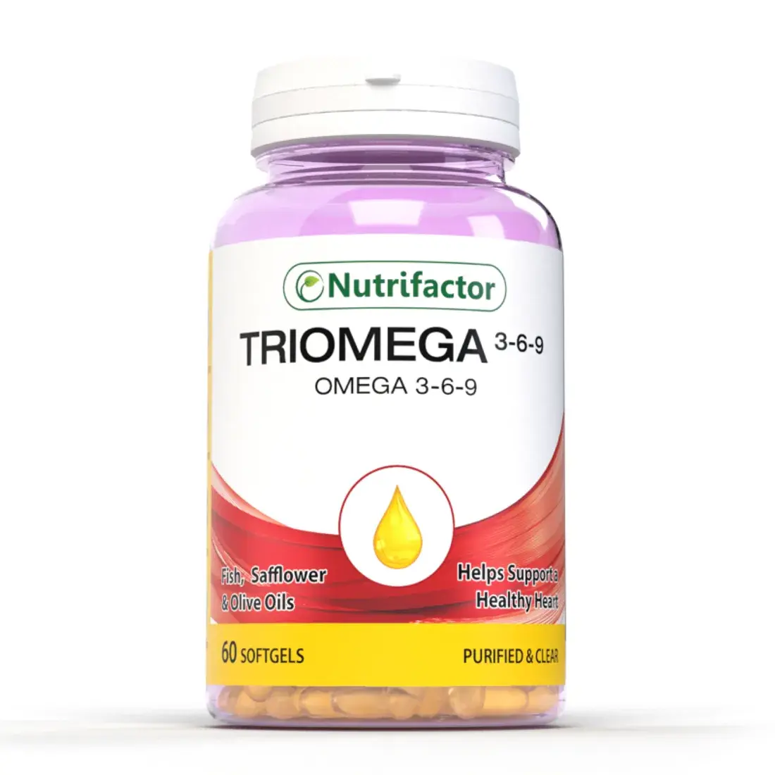 Nutrifactor Triomega 3-6-9 (Fish, Safflower & Olive Oil)