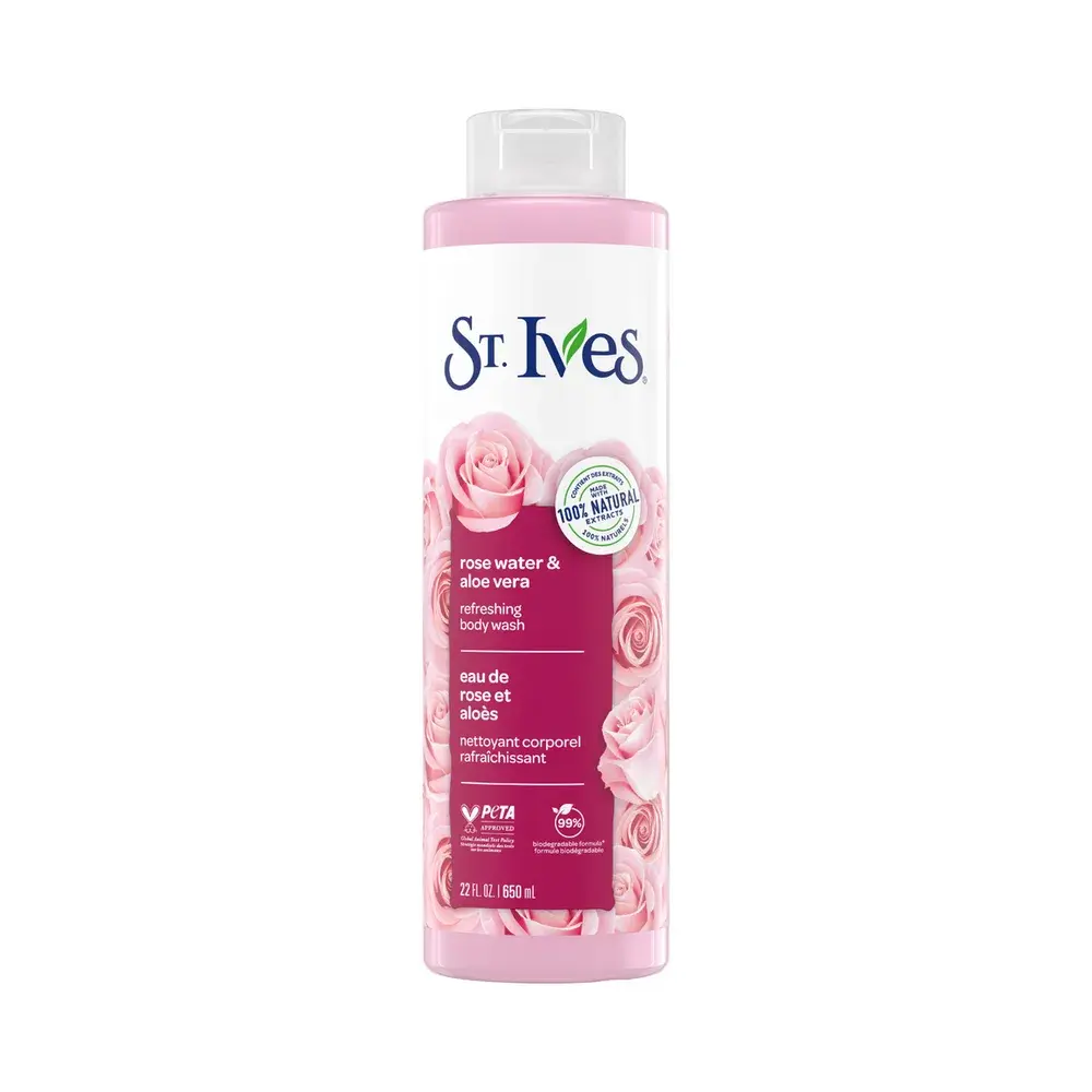 St. Ives Refreshing Rose Water & Aloe Vera Body Wash 650ml