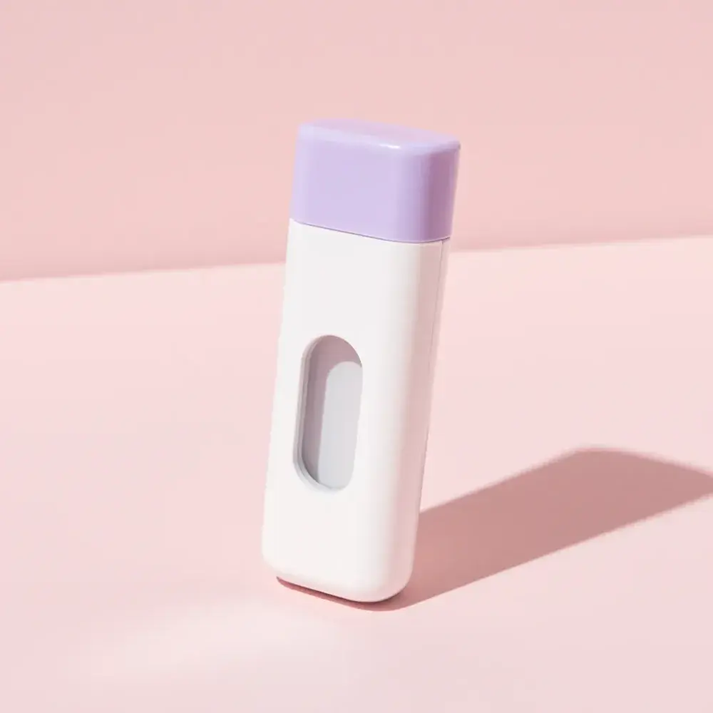 Yellow Pink Midstream Pregnancy Test