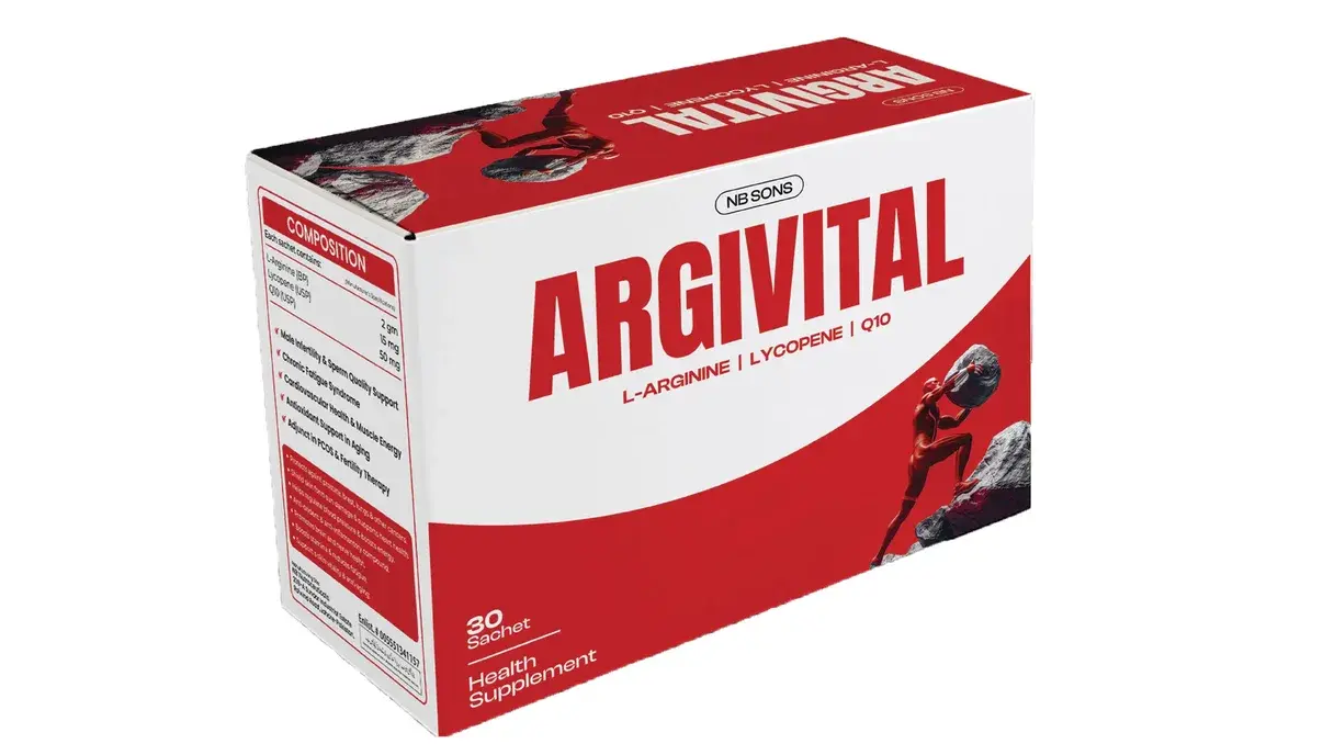 Argivital Sachet in Pakistan: L-Arginine, CoQ10 and Lycopene for Men's Health