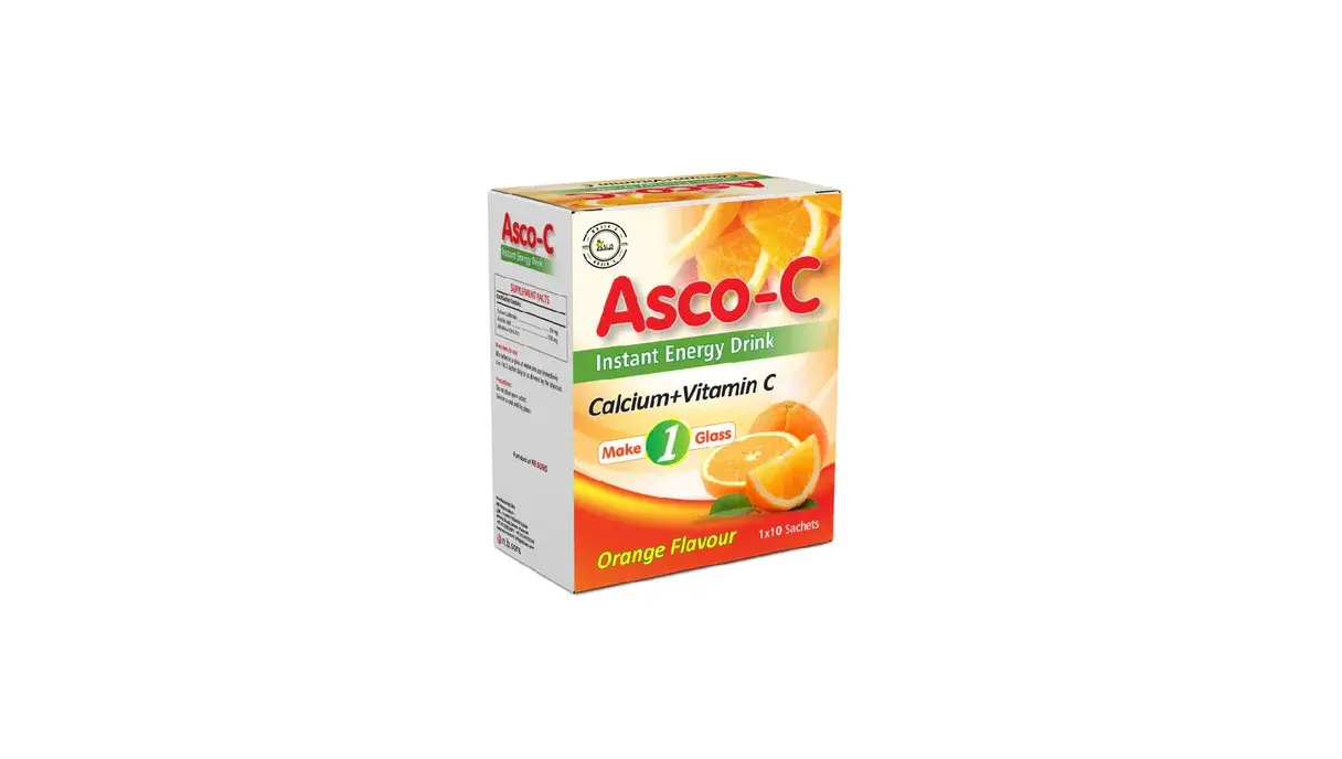 Asco C: Effervescent Vitamin C 1100mg + Calcium for Instant Energy in Pakistan