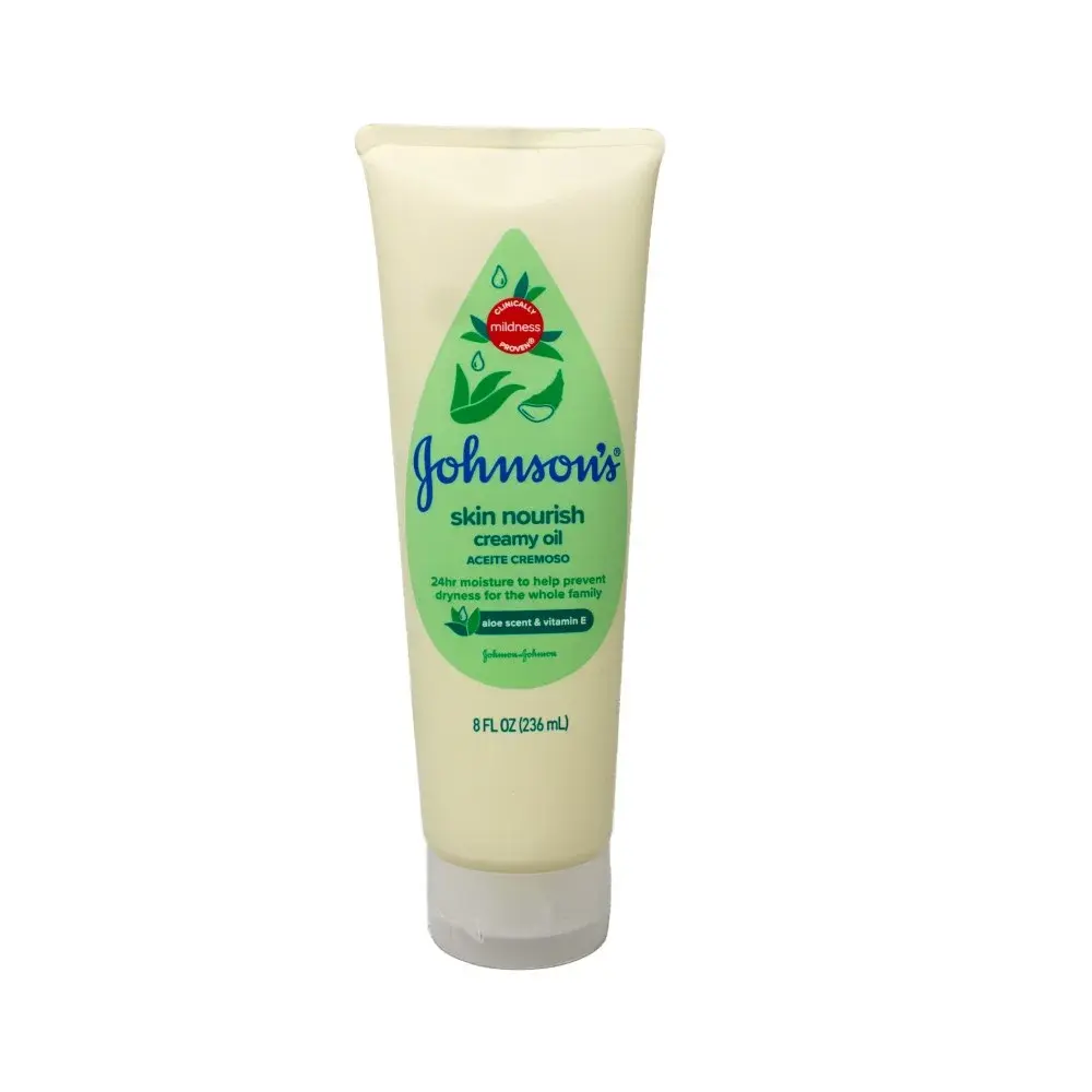 Johnson's Baby Creamy Oil Aloe & Vitamin E 236ml
