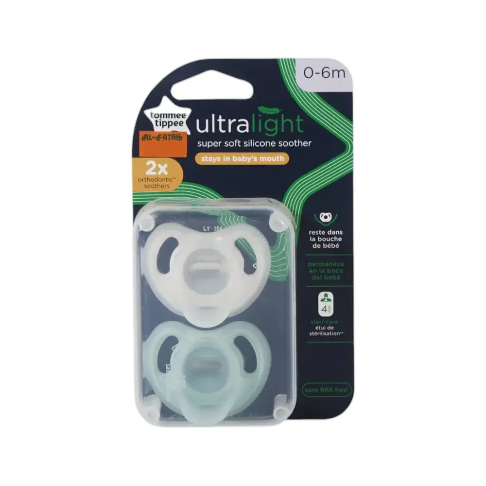 Tommee Tippee Ultra Light Soother 0-6m (2 pack)