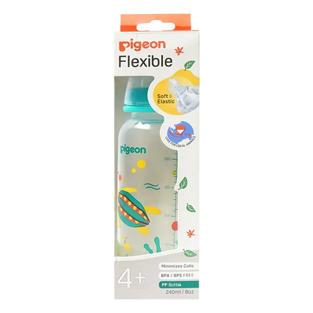 Pigeon Flexible Feeding Bottle 240ml 4m+