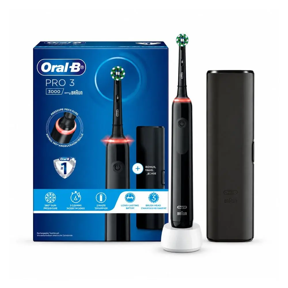 Oral-B Pro 3 Electric Toothbrush with Travel Case (D505)