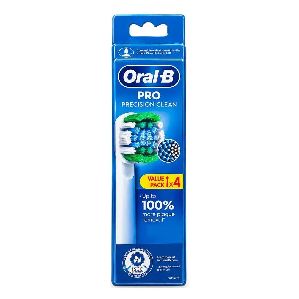 Oral-B Pro Precision Clean Replacement Brush Heads 4-Pack
