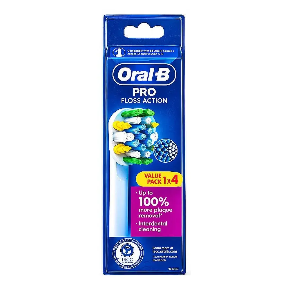 Oral-B Pro Floss Action Replacement Brush Heads 4-Pack