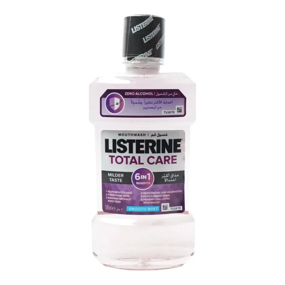 Listerine Total Care Milder Taste 6-in-1 Mouthwash 500ml