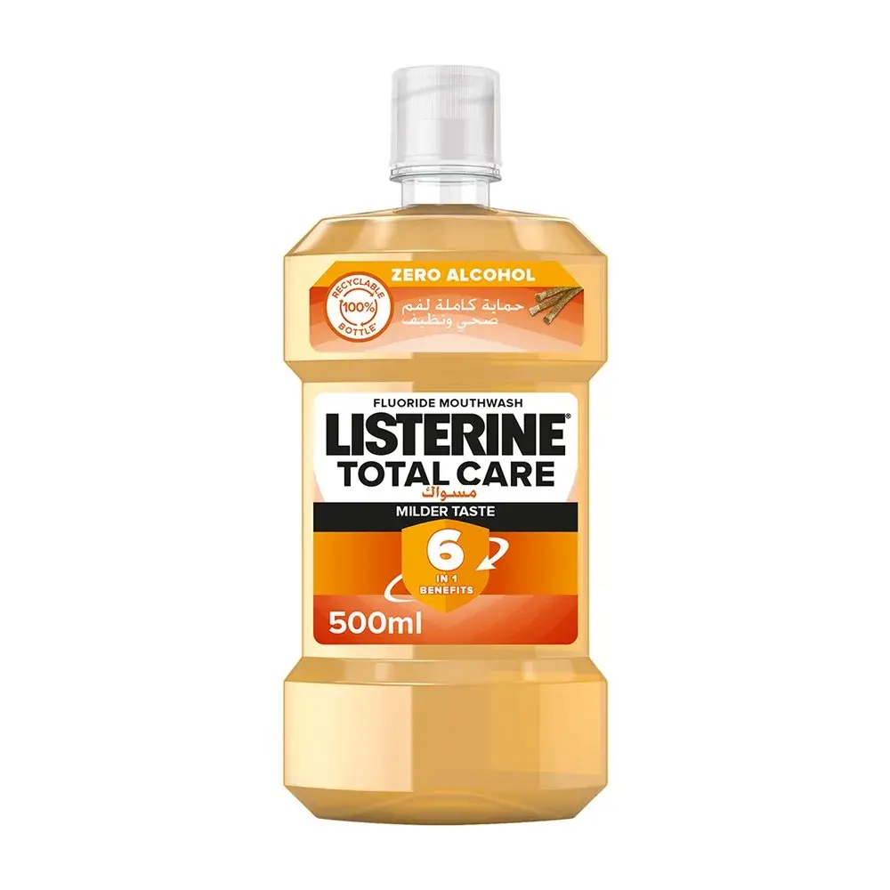 Listerine Total Care Miswak Zero Alcohol Mouthwash 500ml