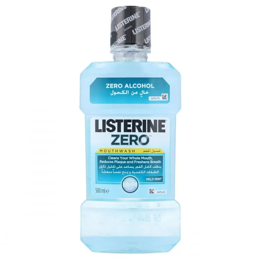 Listerine Zero Alcohol Mouthwash 500ml