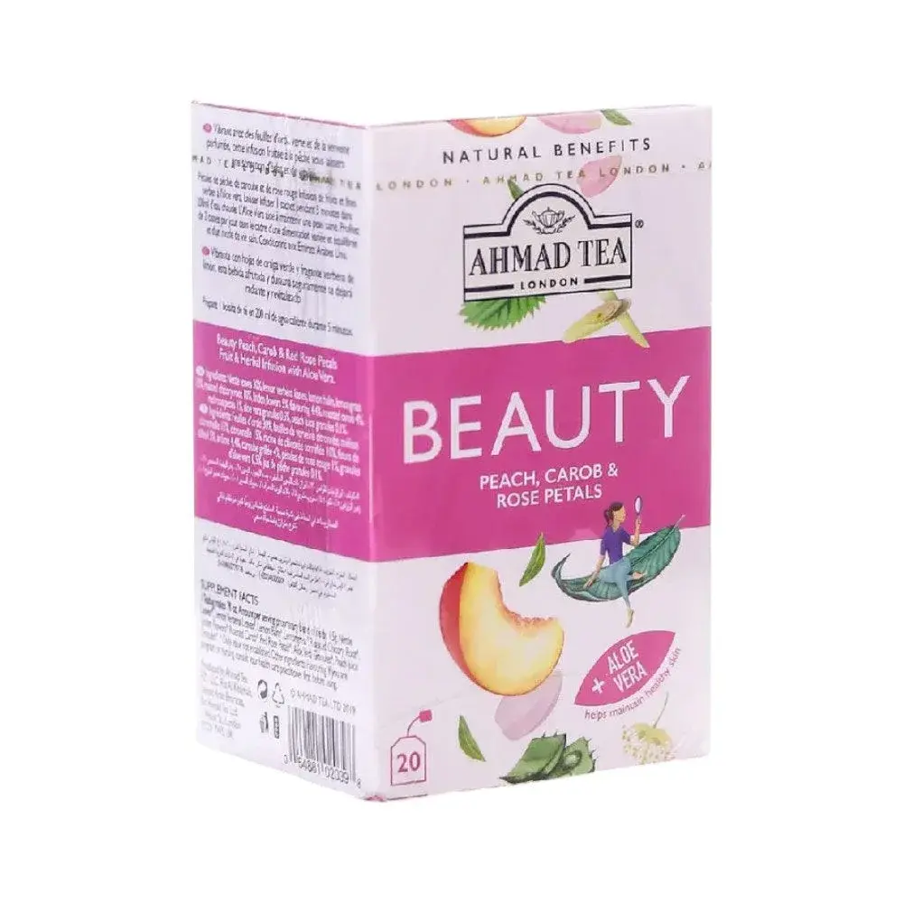 Ahmad Tea Beauty Peach, Carob & Rose Petals 20 Tea Bags