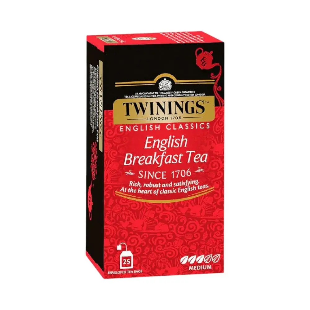 Twinings English Breakfast Tea 25 Tea Bags 50g