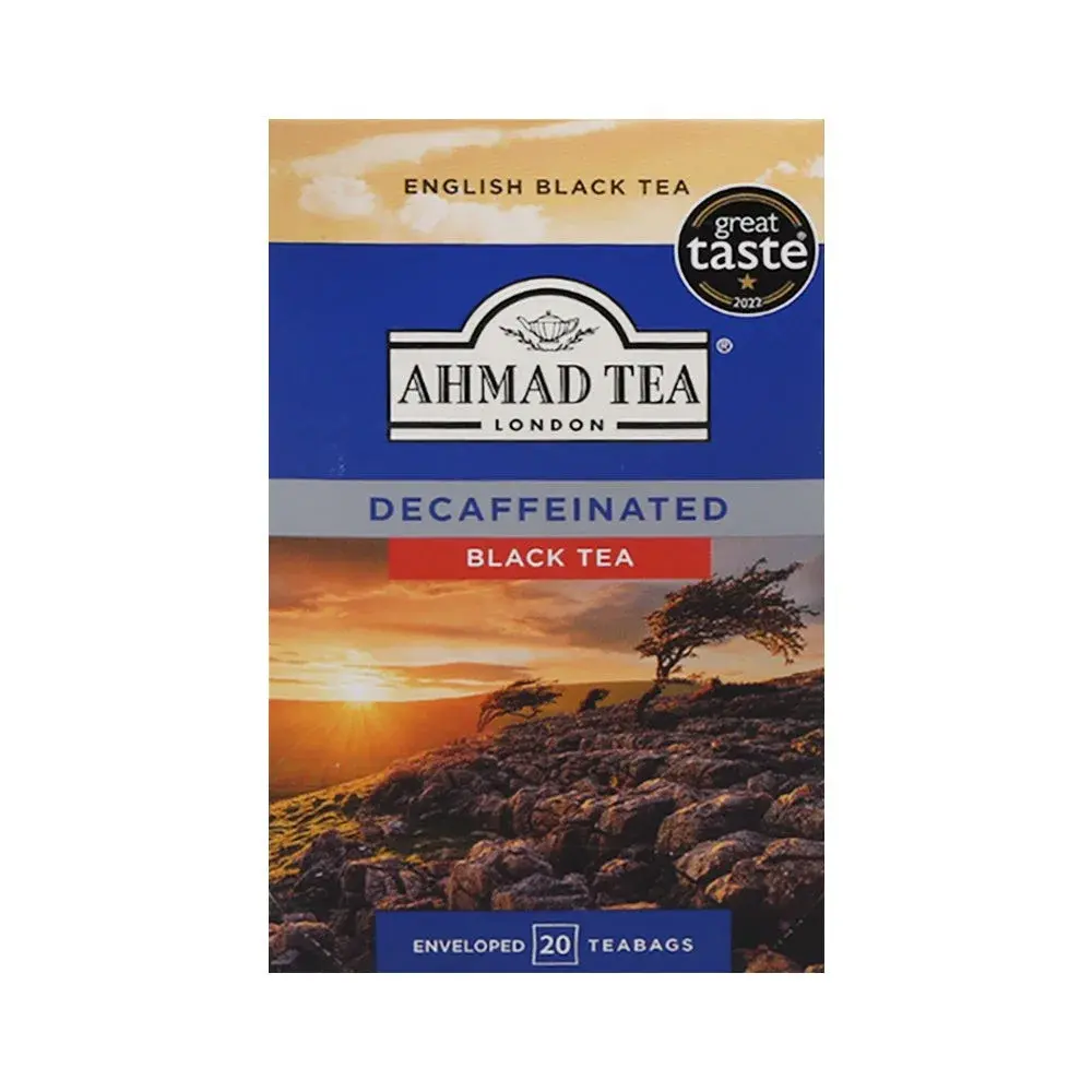 Ahmad Tea Decaffeinated English Black Tea 20 Tea Bags