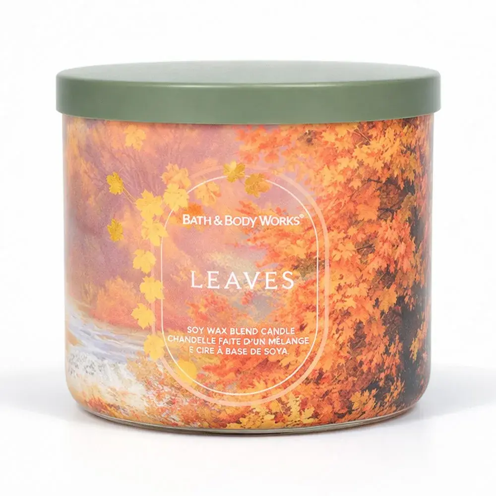 Bath & Body Works Leaves 3-Wick Candle 411g