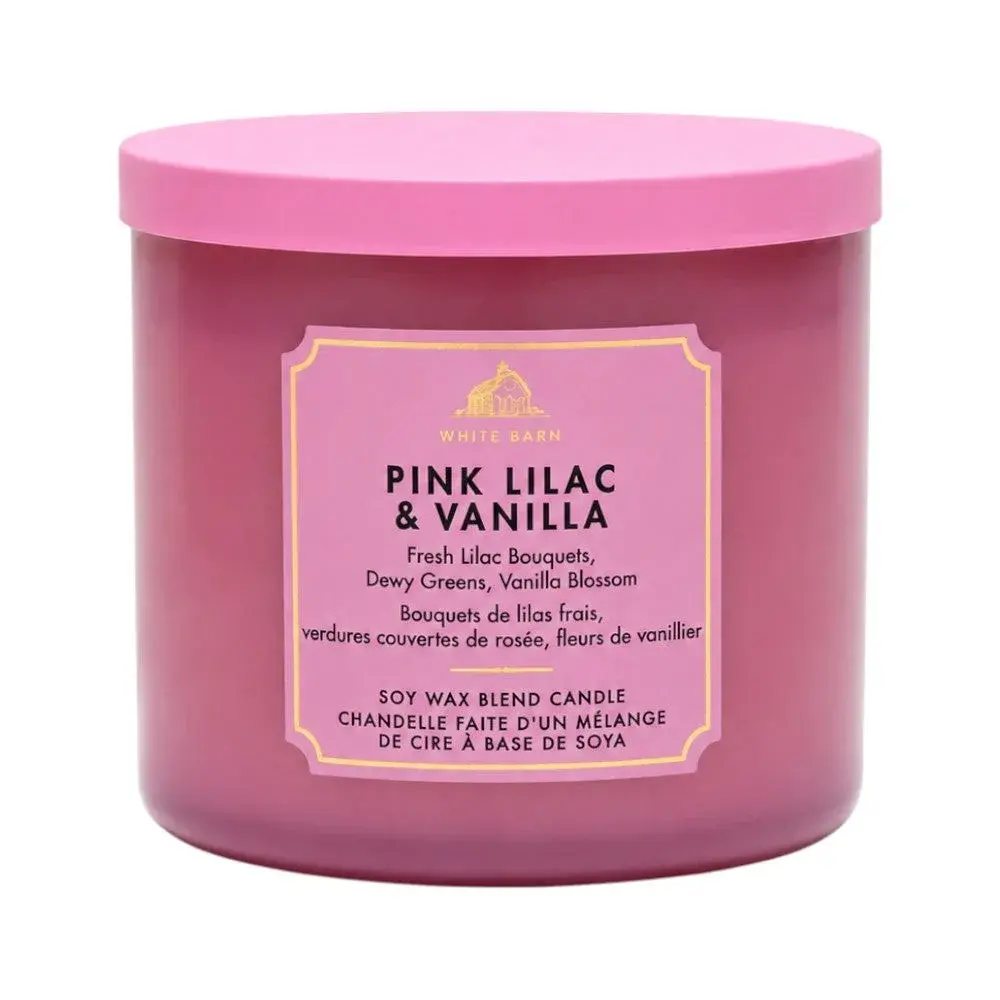 Bath & Body Works Pink Lilac & Vanilla 3-Wick Candle 411g
