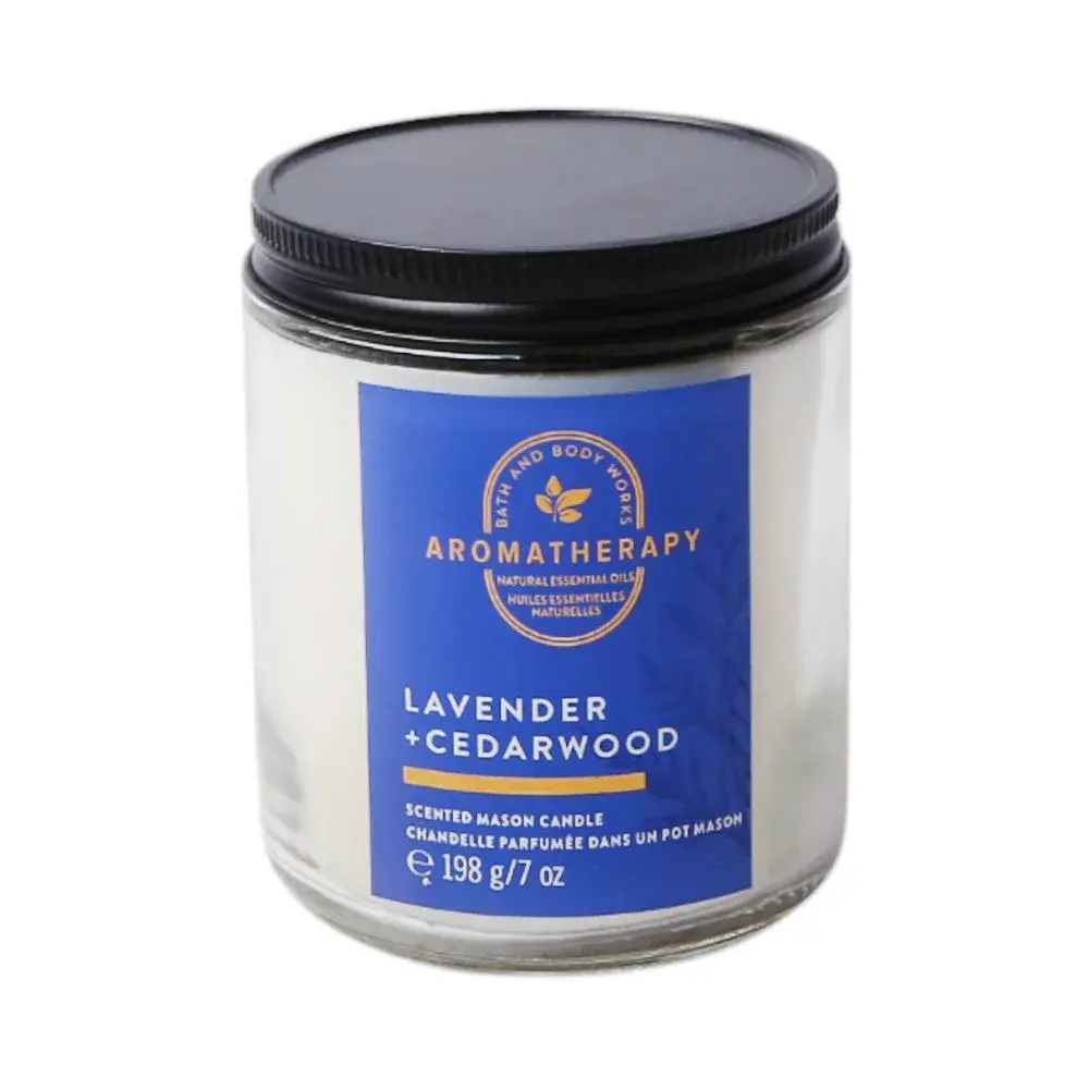 Bath & Body Works Lavender + Cedarwood Single Wick Candle 198g