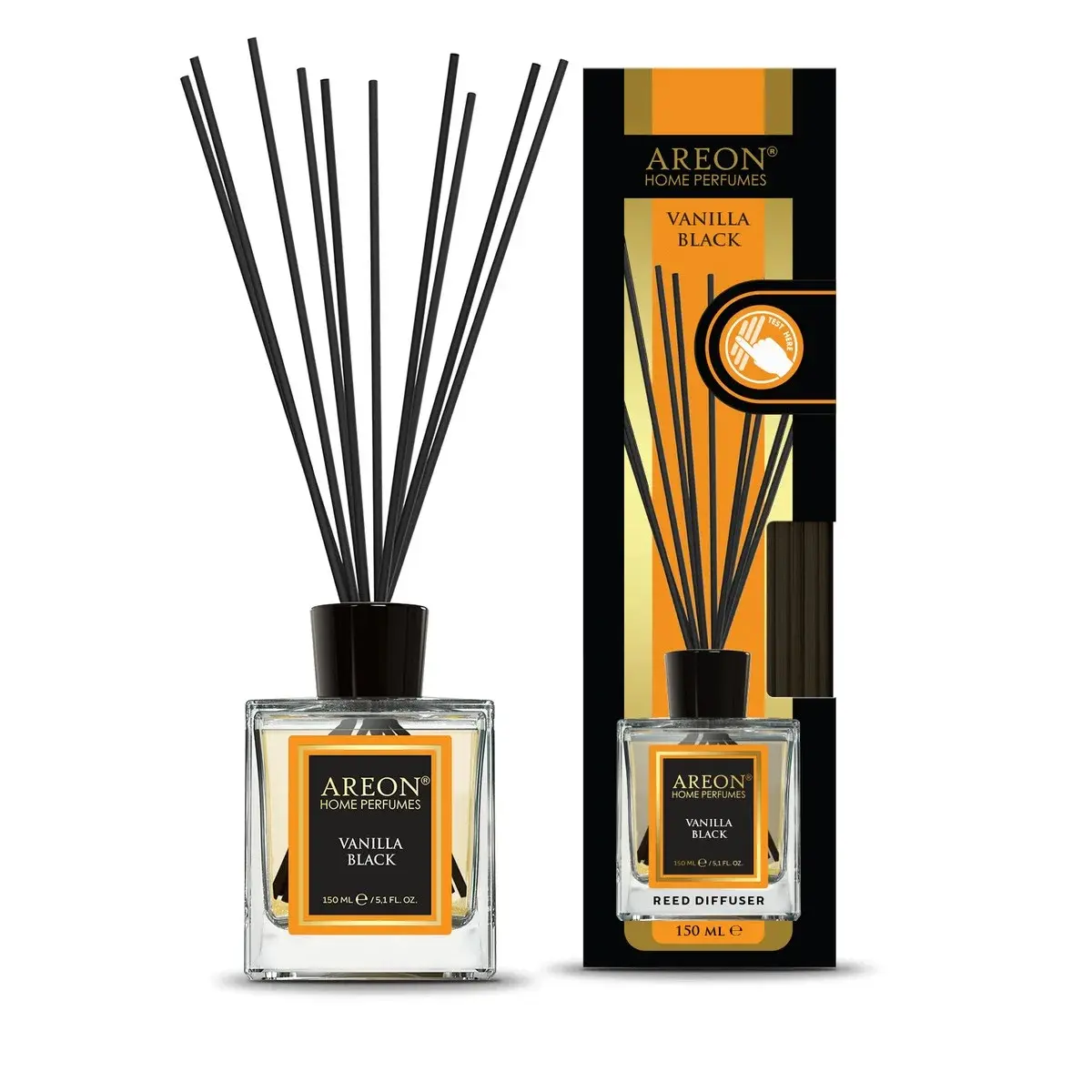 Areon Lux Home Perfume Reed Diffuser Vanilla Black 150ml