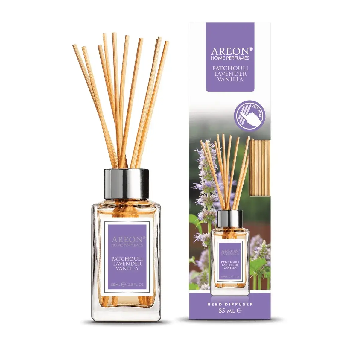 Areon Home Perfume Reed Diffuser Patchouli Lavender Vanilla 85ml