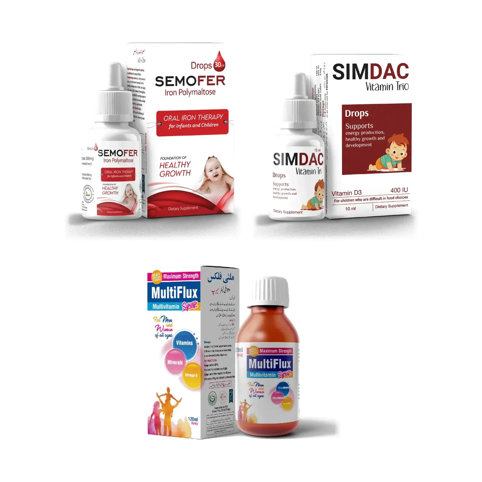 NB Sons Kids Daily Pack (Semofer + Simdac + Multiflux)