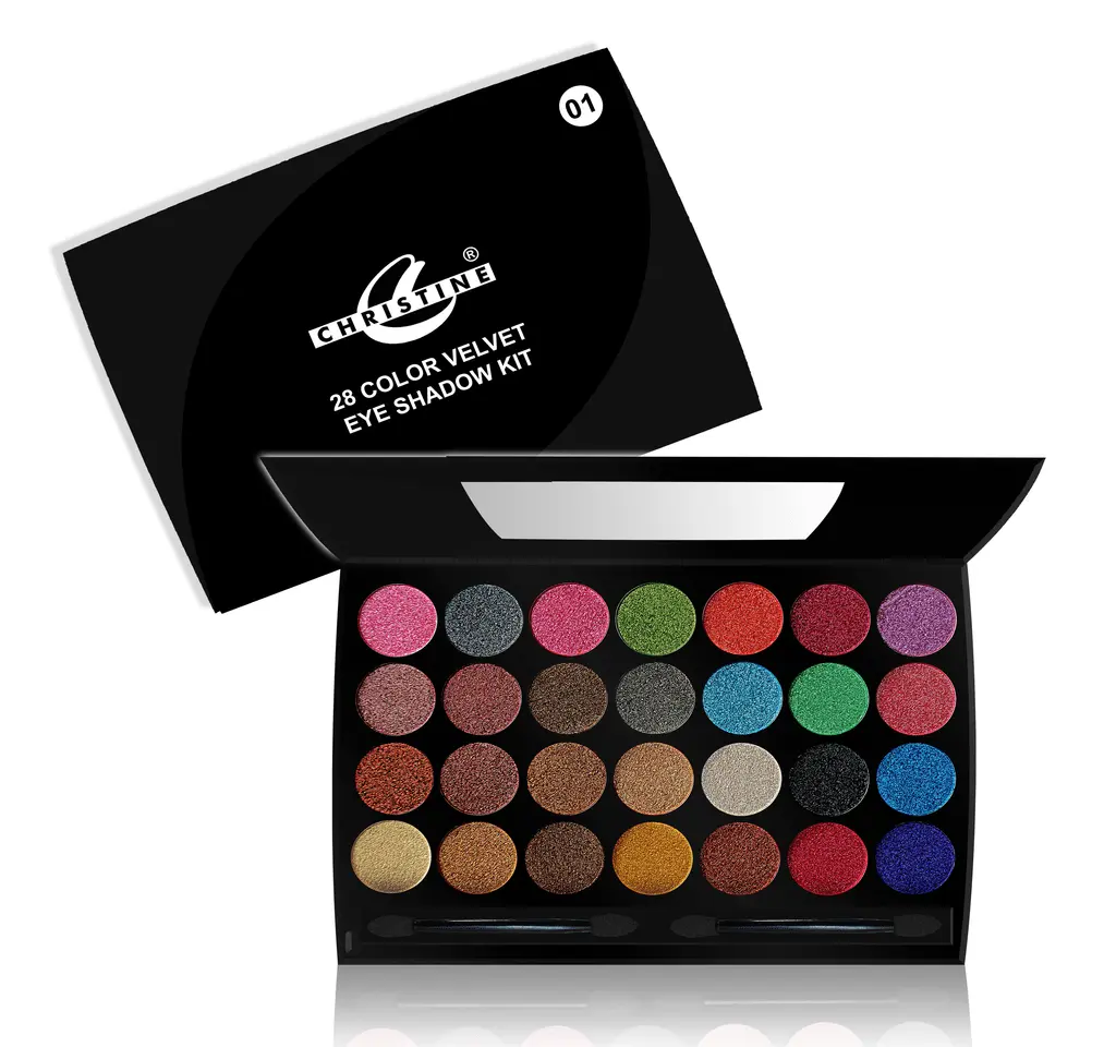 Christine Velvet Eyeshadow Palette - 28 Colors