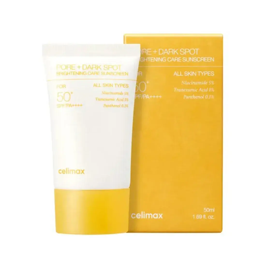 Celimax Pore + Dark Spot Brightening Care Sunscreen SPF50+ PA++++ 50ml