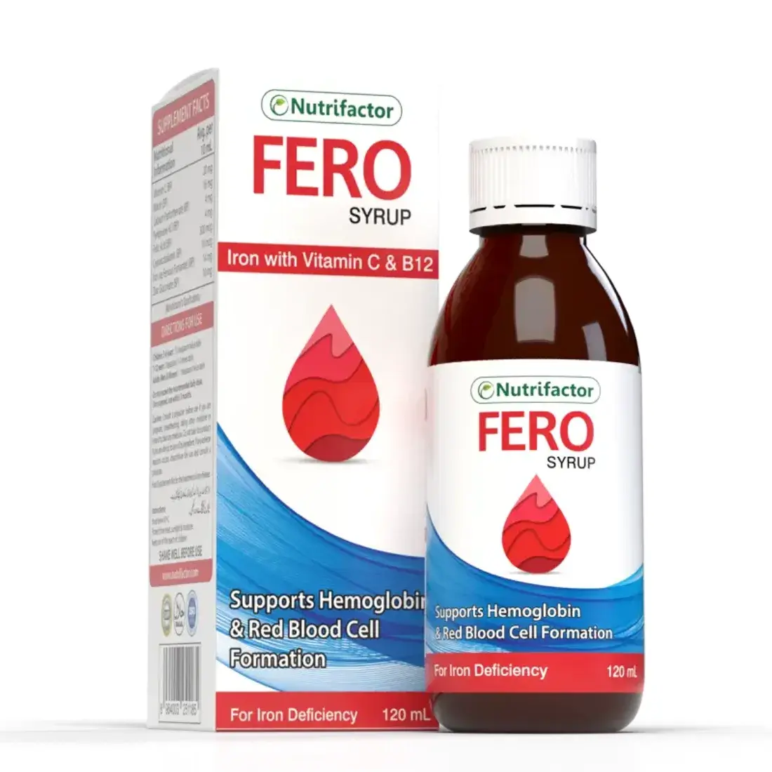 Nutrifactor Fero Syrup (Iron with Vitamin C & B12) 120ml